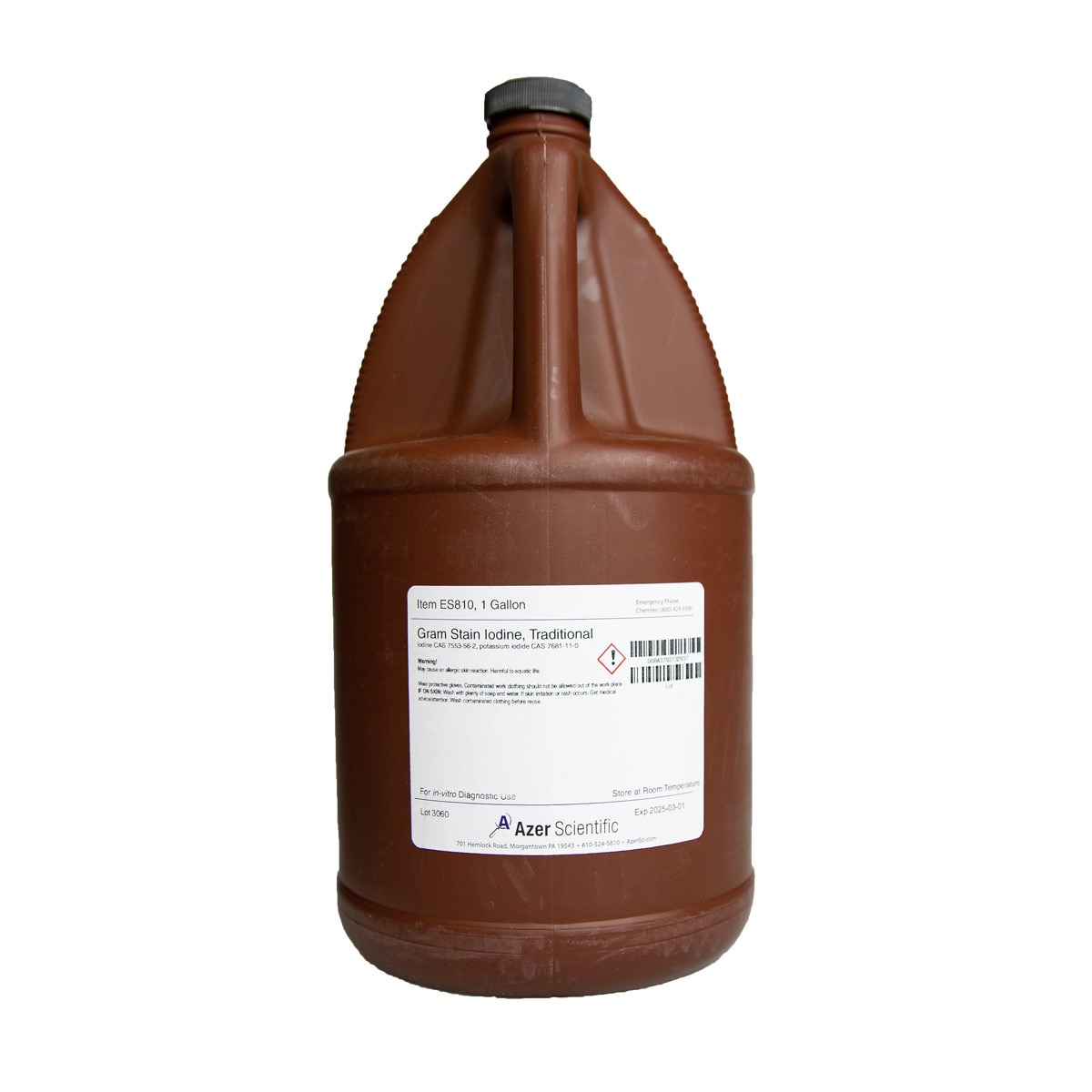 Unstabilized Iodine, gallon